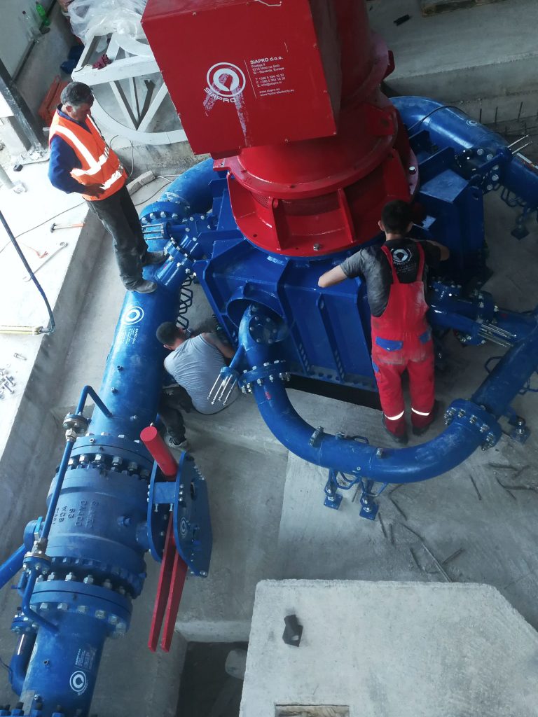 installation of a hydropower plant